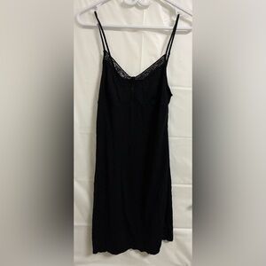 Calvin Klein Black Lace Slip Dress
